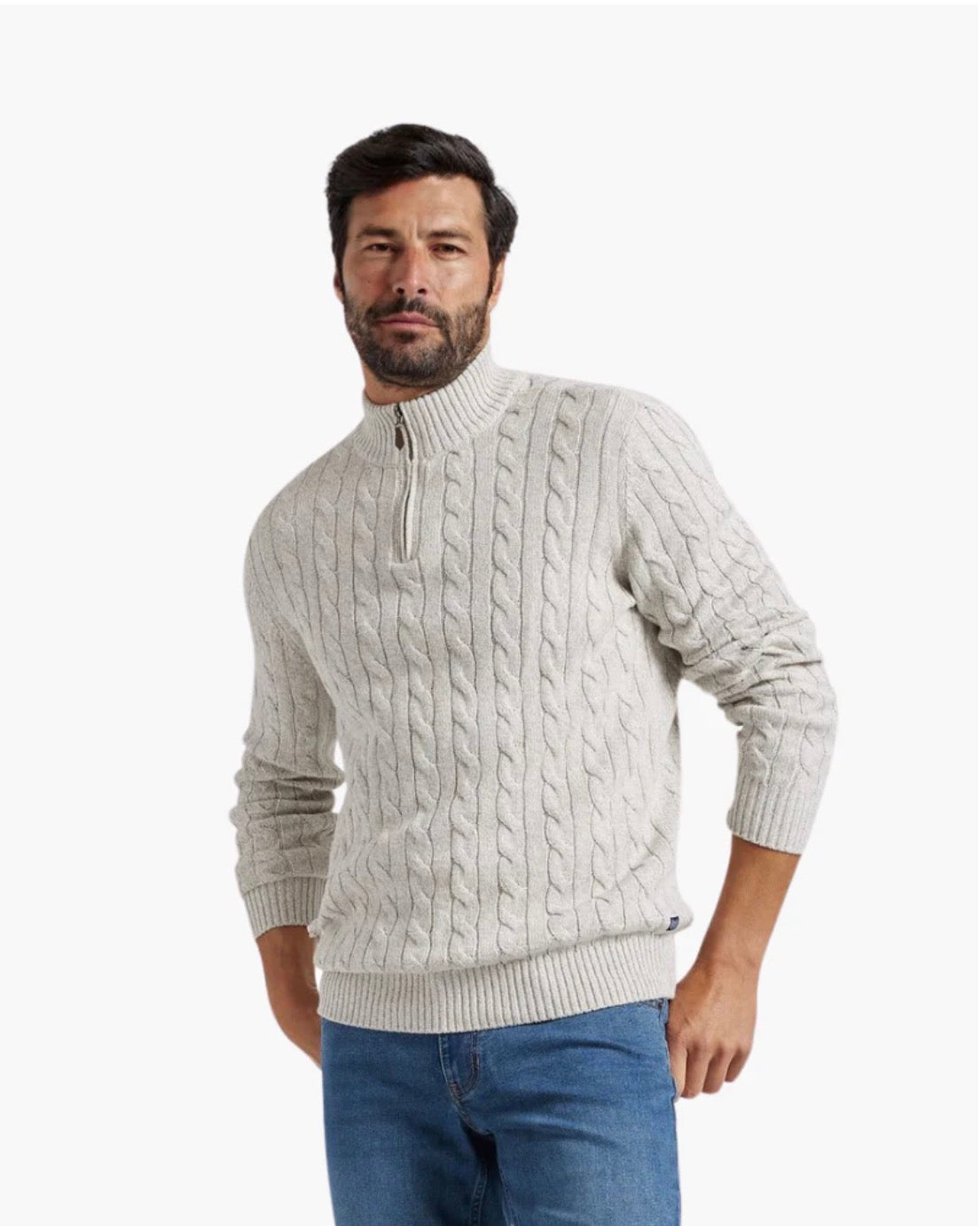 Saint-Tropez Half Zip Sweater